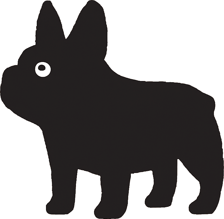 French bulldog silhouette